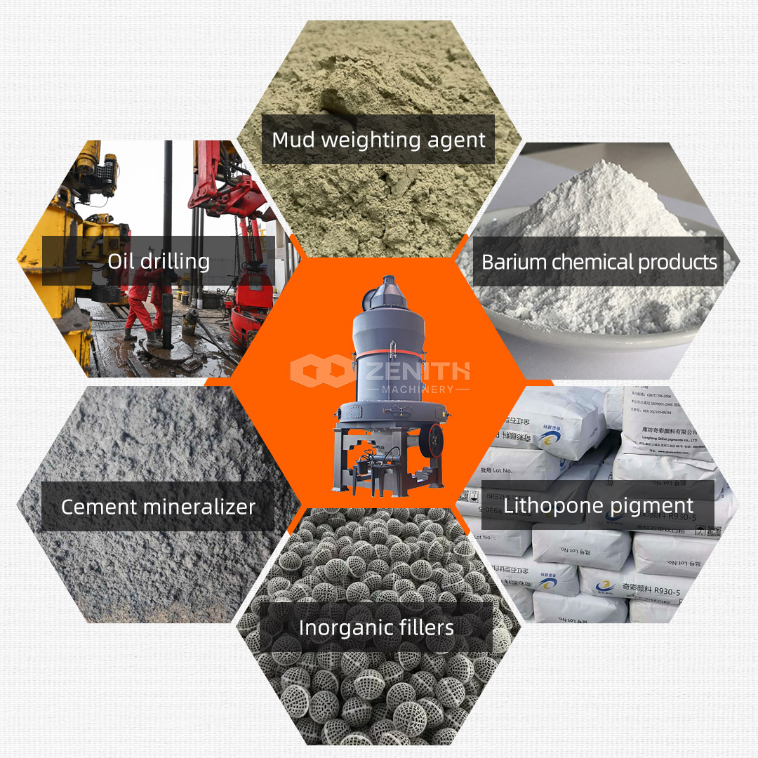 Ultra-fine white calcium carbonate powder being packaged in bags.